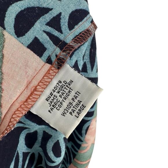 Jams World Jackie Dress Large Patina Mixed Media Shift Sleeveless #H - Picture 8 of 10